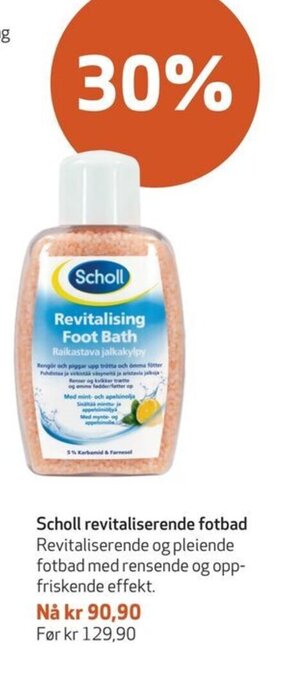 Apotek 1 Scholl revitaliserende fotbad tilbud