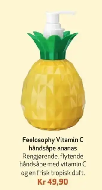 Apotek 1 Feelosophy Vitamin C håndsåpe ananas tilbud