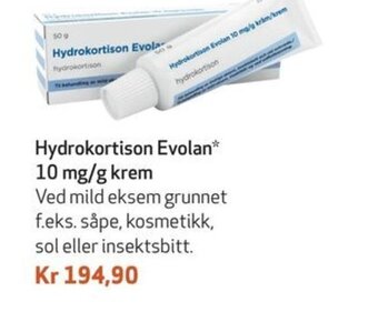 Apotek 1 Hydrokortison Evolan 10mg/g krem tilbud