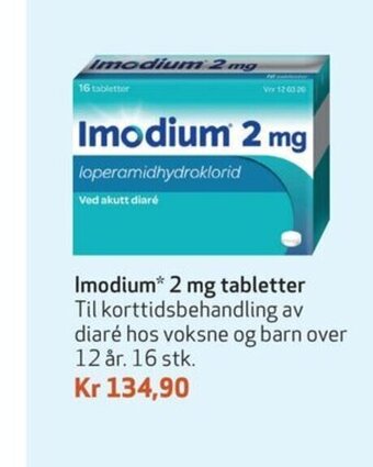 Imodium 2 mg tabletter