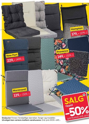 Rusta Stolputer tilbud