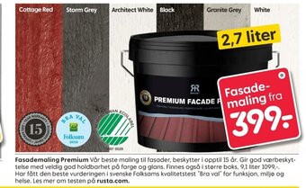 Rusta Fasademaling Premium tilbud