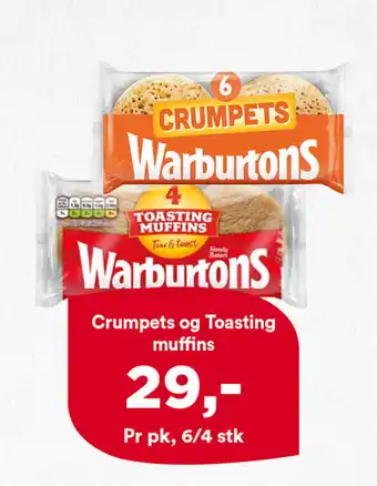 Iceland Crumpets Og Toasting Muffins tilbud