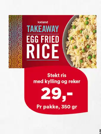 Iceland Stekt Ris Med Kylling Og Reker tilbud