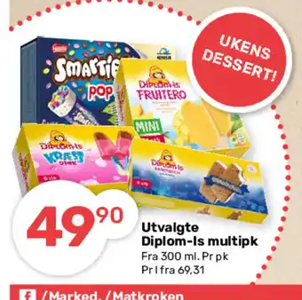 Matkroken Utvalgte Diplom-Is Multipk tilbud