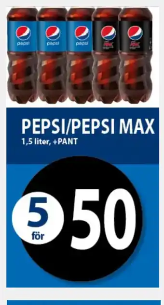MaxiMat Charlottenberg Pepsi/Pepsi Max 1,5liter tilbud