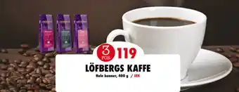 MaxiMat Svinesund Löfbergs Kaffe Hele Bønner tilbud