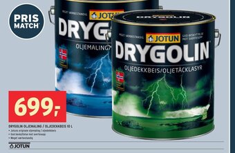 Jotun Drygolin Oljemaling/Oljedekkbeis 10 L