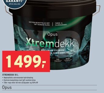Montér Opus Xtremdekk 10 L tilbud