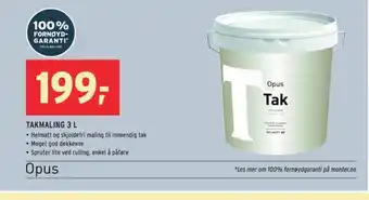 Montér Opus Takmaling 3 L tilbud