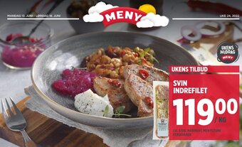 Meny Svin Indrefilet tilbud