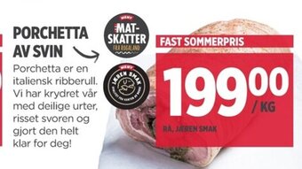 Meny Porchetta Av Svin tilbud