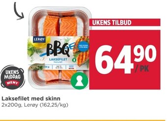Meny Laksefilet med skinn tilbud