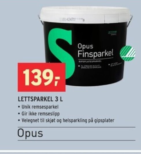 Montér Lettsparkel 3 L tilbud