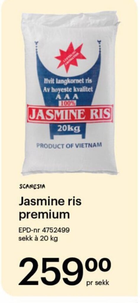 Storcash Jasmine Ris Premium tilbud
