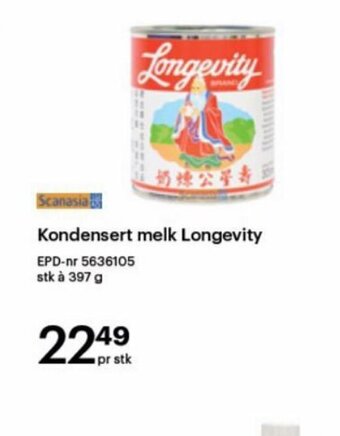 Storcash Kondensert Melk Longevity tilbud