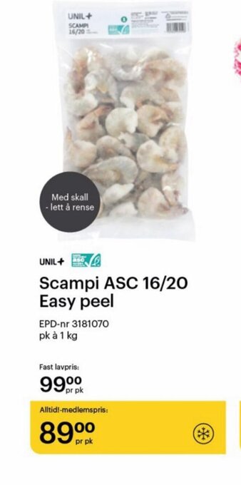Storcash Scampi ASC 16/20 Easy Peel tilbud