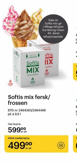 Storcash Softis Mix Fersk/Frossen tilbud