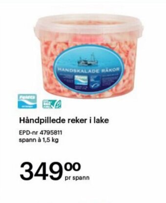 Storcash Håndpillede Reker i Lake tilbud