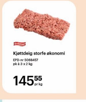 Storcash Kjøttdeig Storfe økonomi tilbud