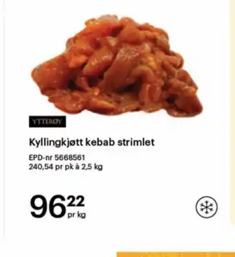 Storcash Kyllingkjøtt Kebab Strimlet tilbud