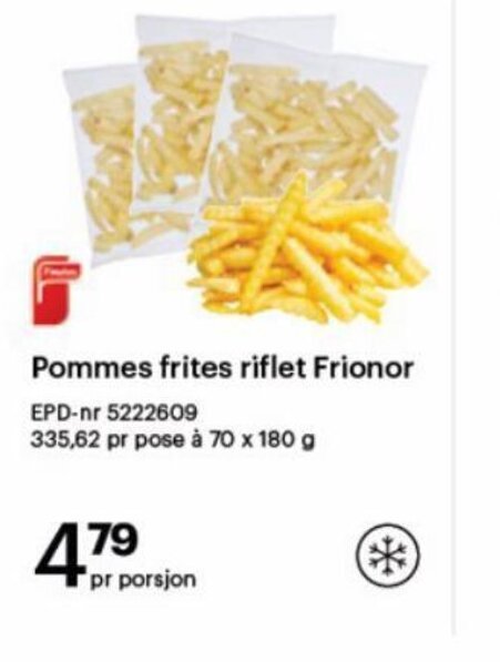 Storcash Pommes Frites Riflet Frionor tilbud