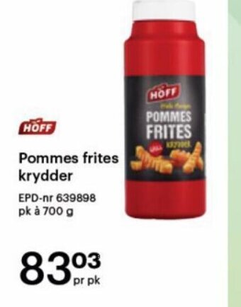 Storcash Pommes Frites Krydder tilbud