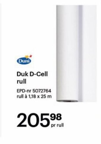 Storcash Duk D-Cell Rull tilbud