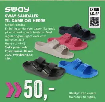 Sport Outlet Sway Sandaler Til dame Og Herre tilbud