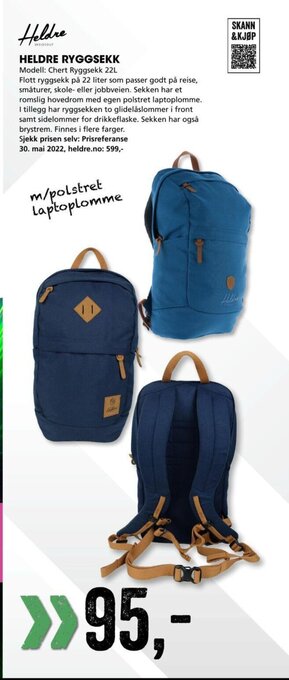 Sport Outlet Heldre Ryggsekk tilbud