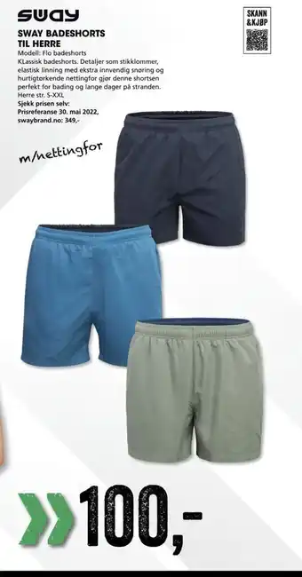 Sway Badeshorts Til Herre