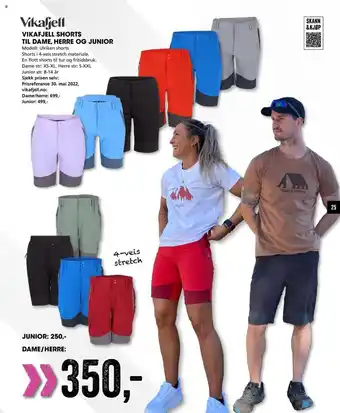 Sport Outlet Vikafjell Shorts Til Dame Herre Og Junior tilbud