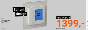 Elektroimportøren Termostat Plus Super TR PH tilbud