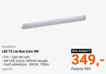 LED T5 List Blue 0,6m 9w