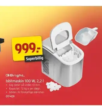 Jula Bright Isbitmaskin 100 W, 2, 2 I tilbud