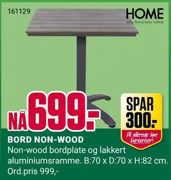 Europris Bord non-wood tilbud
