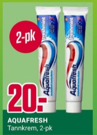 Europris Aquafresh tannkrem tilbud