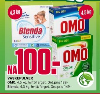 Europris Blenda vaskepulver tilbud