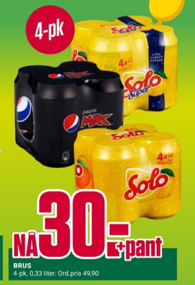 Europris Solo super brus tilbud