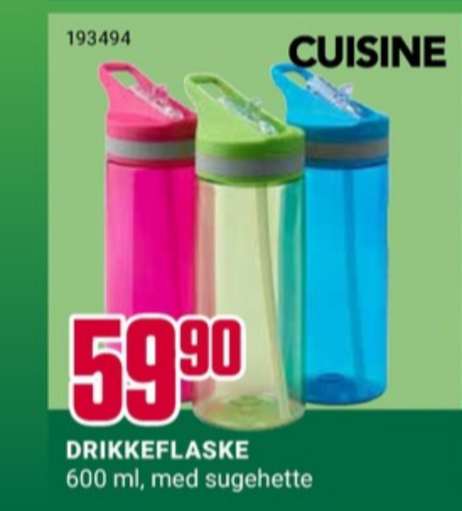 Europris Cuisine drikkeflaske tilbud