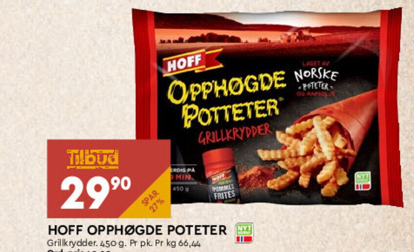 Coop Mega Hoff Opphøgde Poteter tilbud