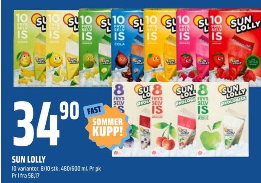 Coop Obs Sun Lolly tilbud