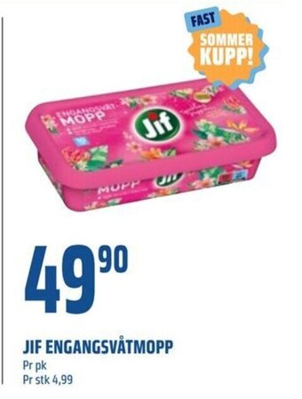 Coop Obs Jif Engangsvåtmopp tilbud