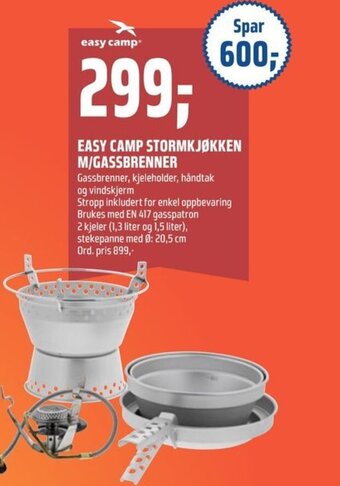 Coop Obs Easy Camp Stormkjøkken M/Gassbrenner tilbud