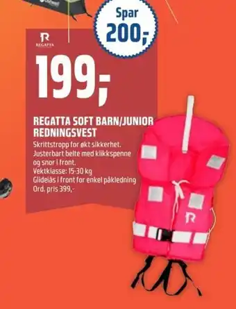 Coop Obs Regatta Soft Barn/Junior Redningsvest tilbud