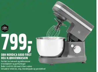 Coop Obs OBH Nordica 6800 First Deli Kjøkkenmaskin tilbud