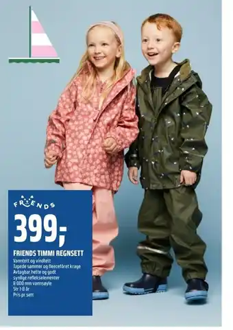Coop Obs Friends Timmi Regnsett tilbud
