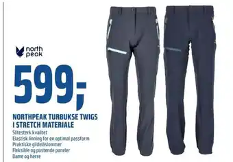 Coop Obs Northpeak Turbukse Twigs I Stretch Materiale tilbud