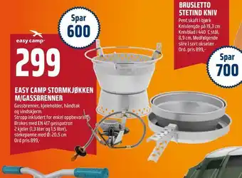 Coop Obs Easy camp stormkjøkken m/gassbrenner tilbud