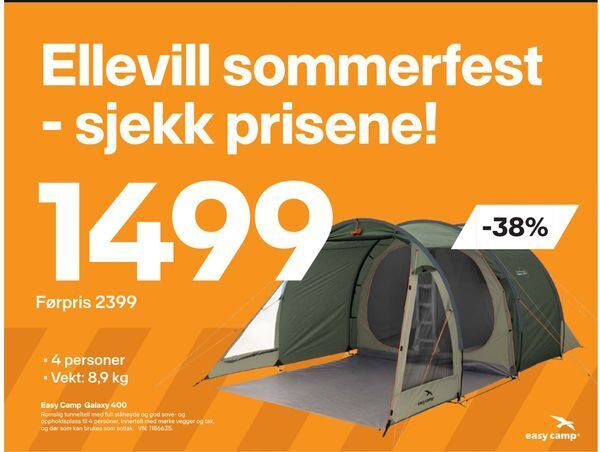 XXL Sport Easy Camp Galaxy 400 tilbud